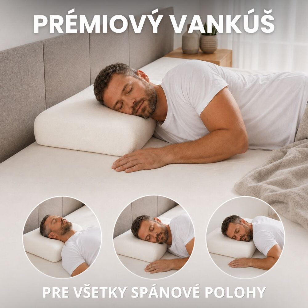 Prémiový vankúš Memory pre všetky spánkové polohy